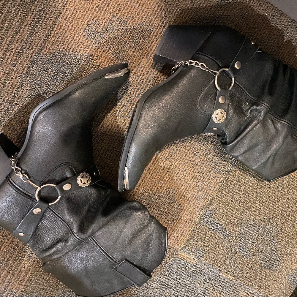 Dingo leather black boots 8 - Picture 3 of 6
